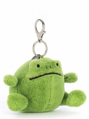 Jellycat Green Ricky Rain Frog Plush Bag Charm Keychain NWT